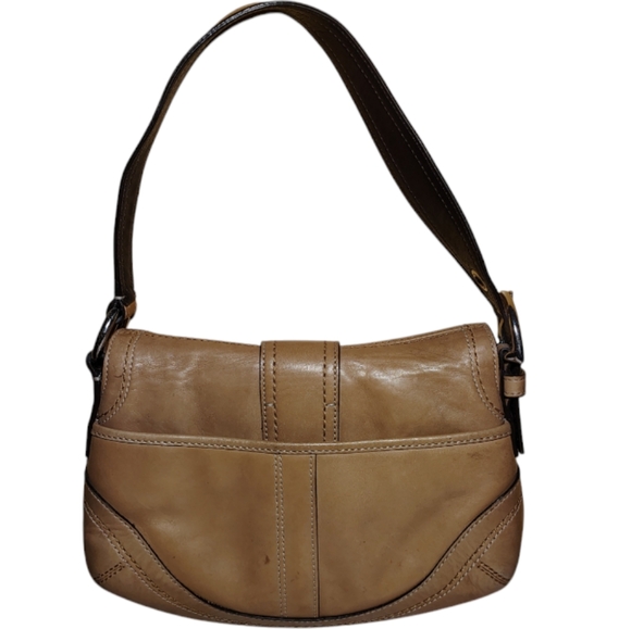 Vintage Coach Small Tan Soho Handbag - Picture 2 of 11